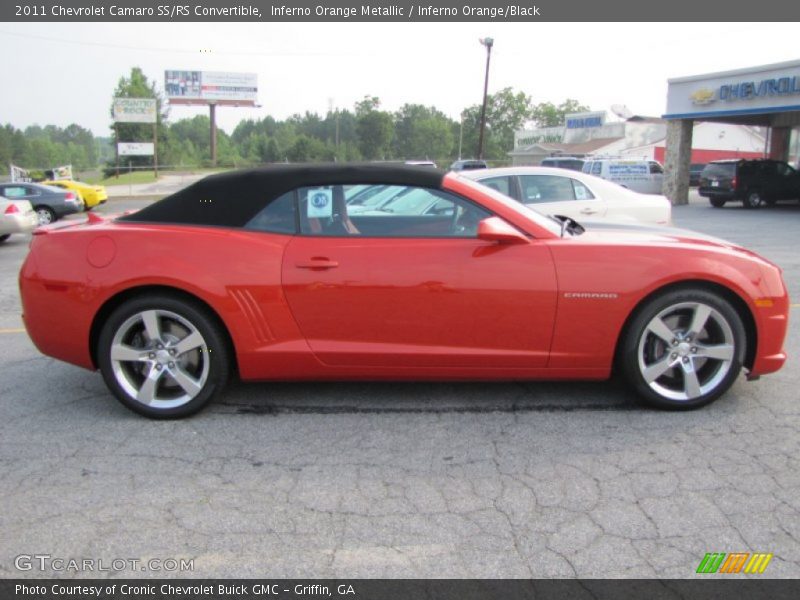 Inferno Orange Metallic / Inferno Orange/Black 2011 Chevrolet Camaro SS/RS Convertible
