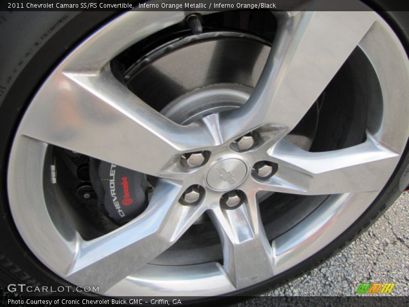 Inferno Orange Metallic / Inferno Orange/Black 2011 Chevrolet Camaro SS/RS Convertible