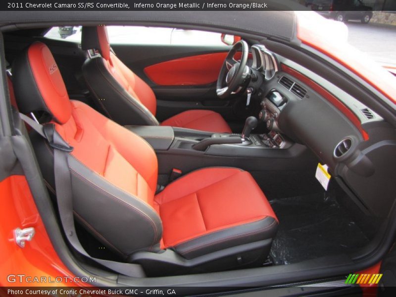 Inferno Orange Metallic / Inferno Orange/Black 2011 Chevrolet Camaro SS/RS Convertible