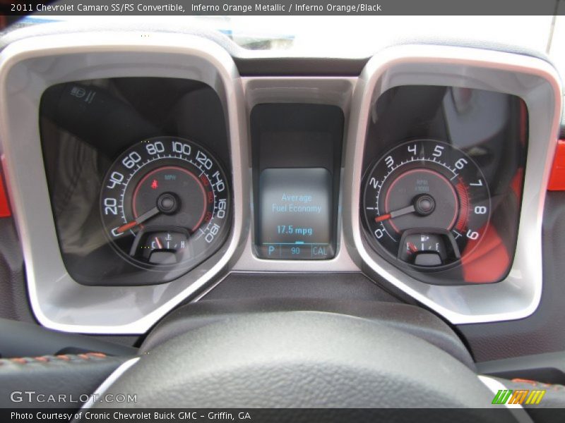 Inferno Orange Metallic / Inferno Orange/Black 2011 Chevrolet Camaro SS/RS Convertible