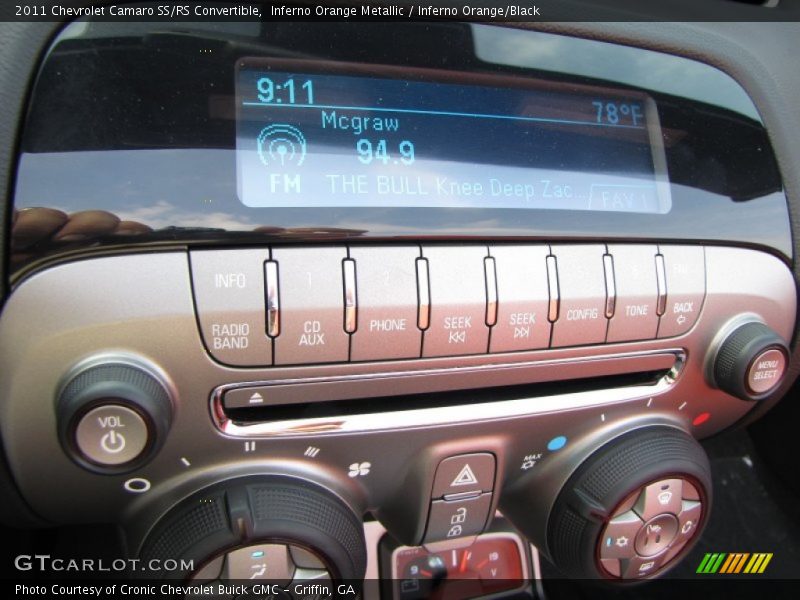 Inferno Orange Metallic / Inferno Orange/Black 2011 Chevrolet Camaro SS/RS Convertible