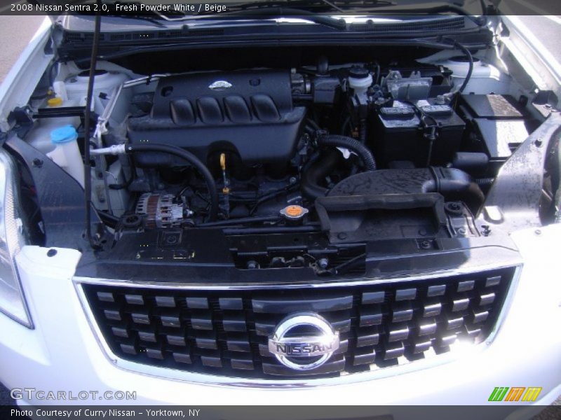 Fresh Powder White / Beige 2008 Nissan Sentra 2.0