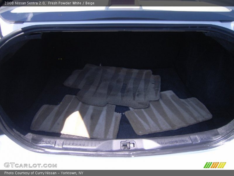 Fresh Powder White / Beige 2008 Nissan Sentra 2.0