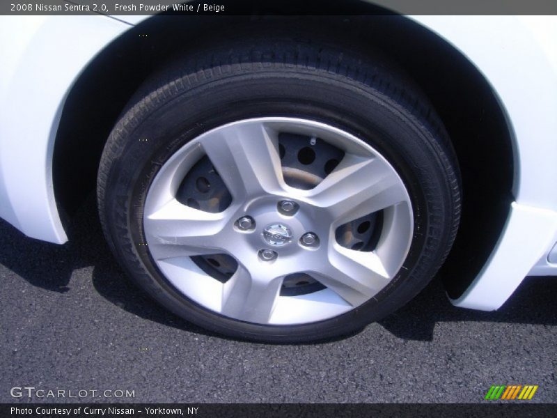 Fresh Powder White / Beige 2008 Nissan Sentra 2.0