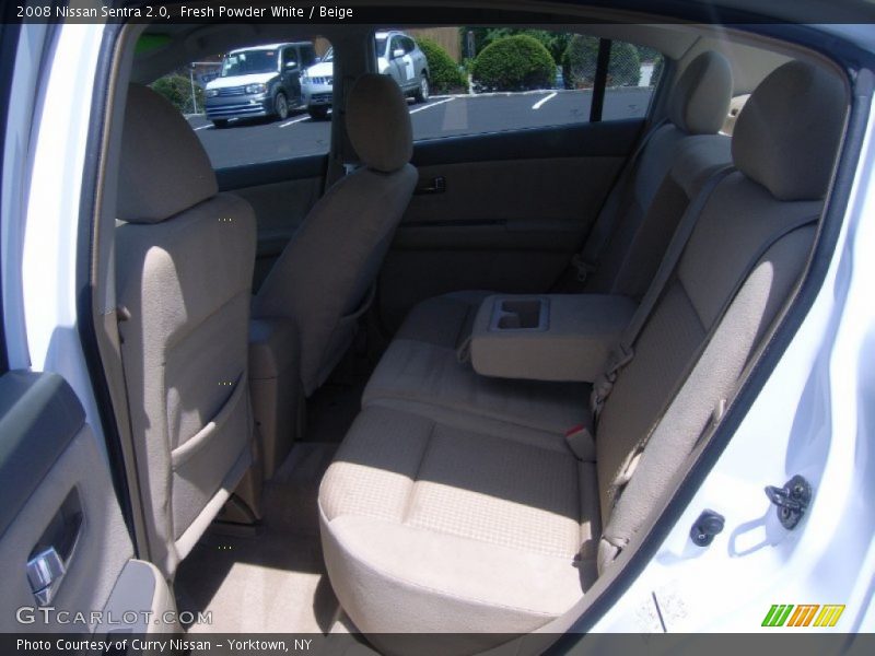 Fresh Powder White / Beige 2008 Nissan Sentra 2.0