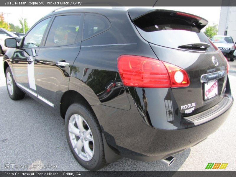 Wicked Black / Gray 2011 Nissan Rogue SV
