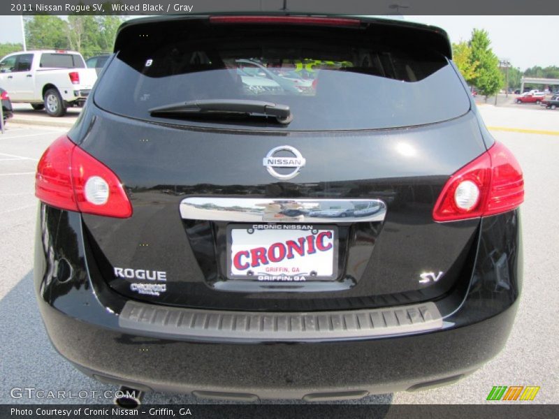 Wicked Black / Gray 2011 Nissan Rogue SV