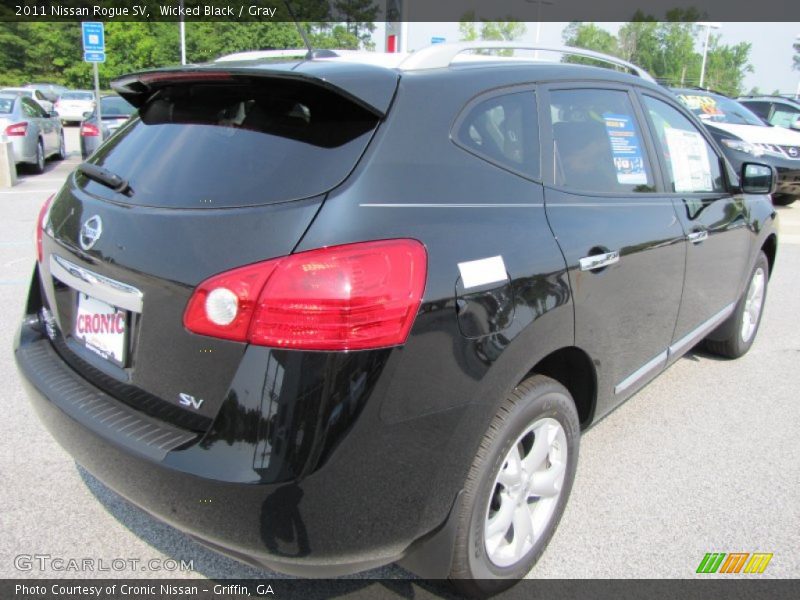 Wicked Black / Gray 2011 Nissan Rogue SV