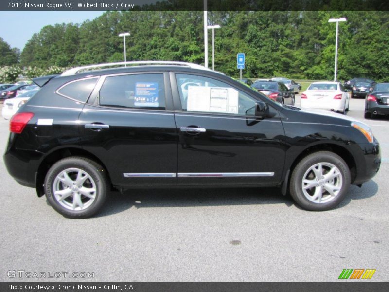 Wicked Black / Gray 2011 Nissan Rogue SV