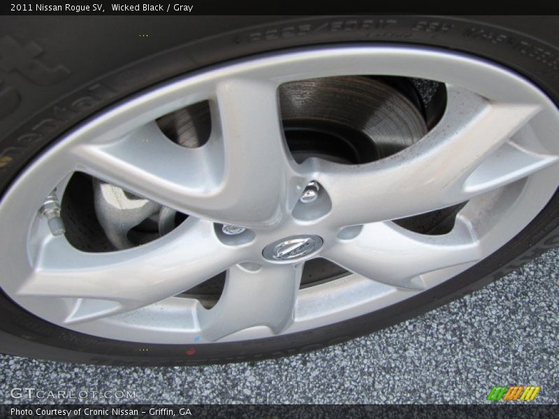 Wicked Black / Gray 2011 Nissan Rogue SV