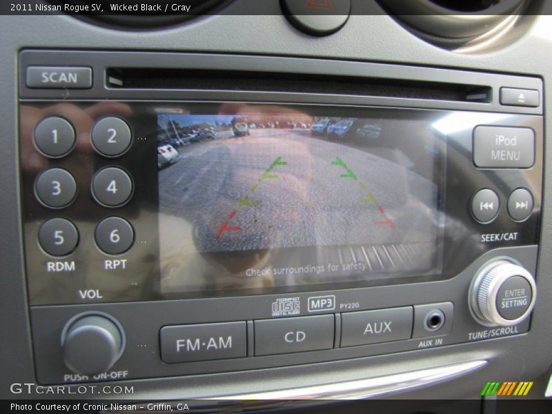 Wicked Black / Gray 2011 Nissan Rogue SV