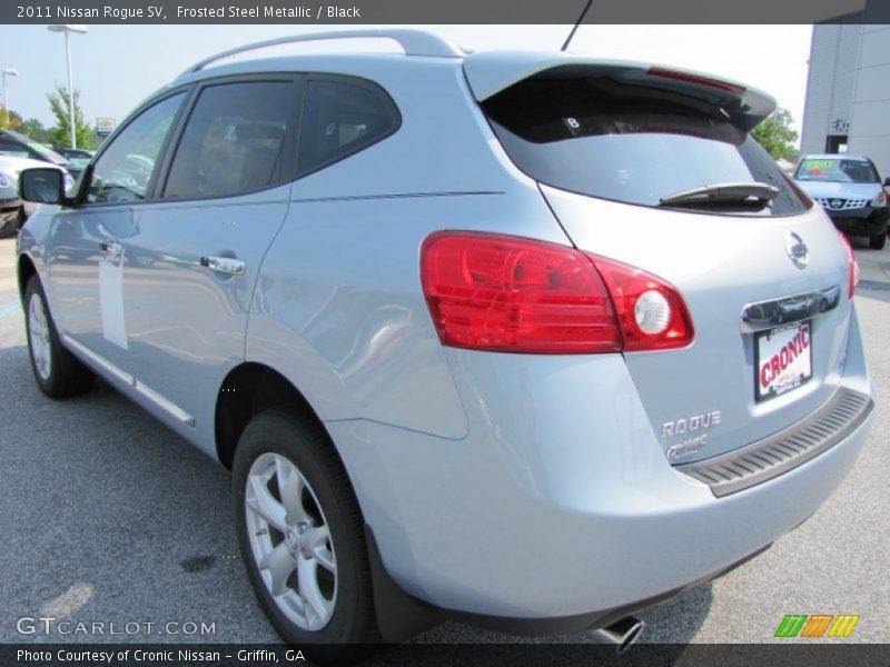 Frosted Steel Metallic / Black 2011 Nissan Rogue SV