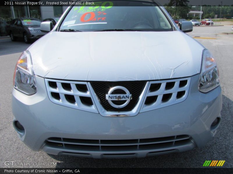 Frosted Steel Metallic / Black 2011 Nissan Rogue SV
