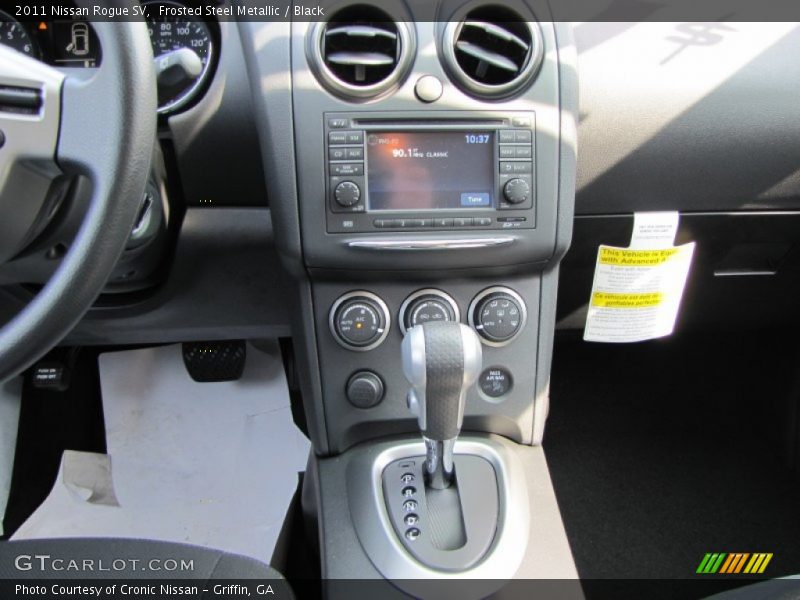 Frosted Steel Metallic / Black 2011 Nissan Rogue SV