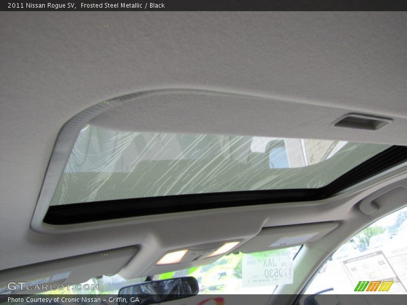 Frosted Steel Metallic / Black 2011 Nissan Rogue SV