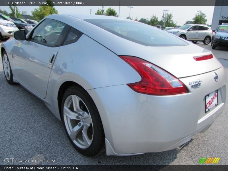 Brilliant Silver / Black 2011 Nissan 370Z Coupe