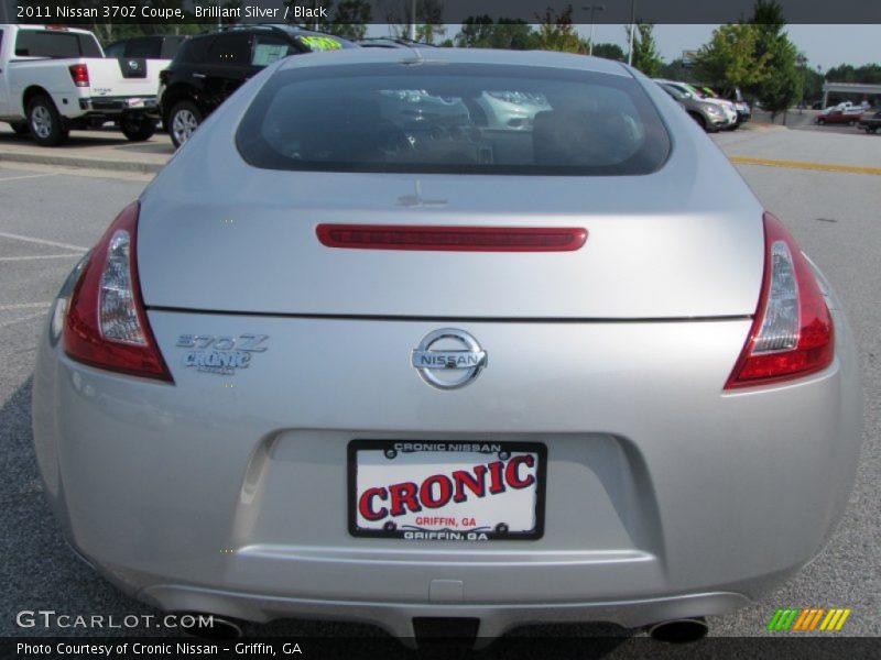 Brilliant Silver / Black 2011 Nissan 370Z Coupe