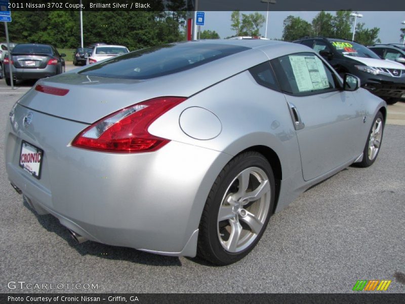 Brilliant Silver / Black 2011 Nissan 370Z Coupe