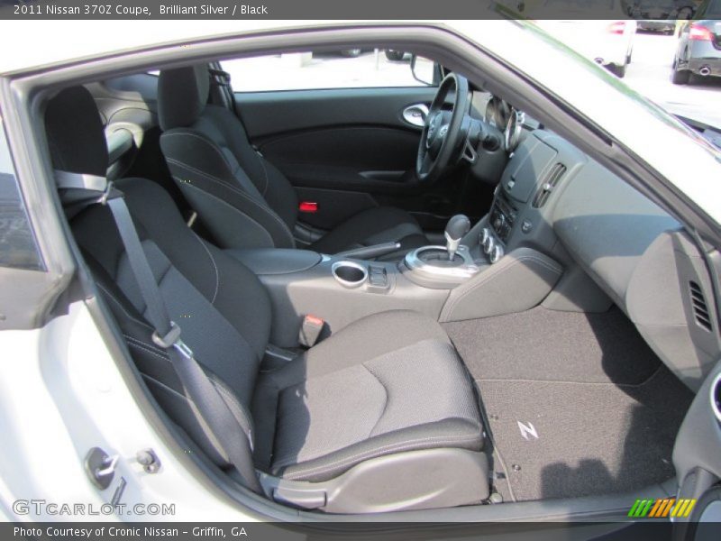 Brilliant Silver / Black 2011 Nissan 370Z Coupe