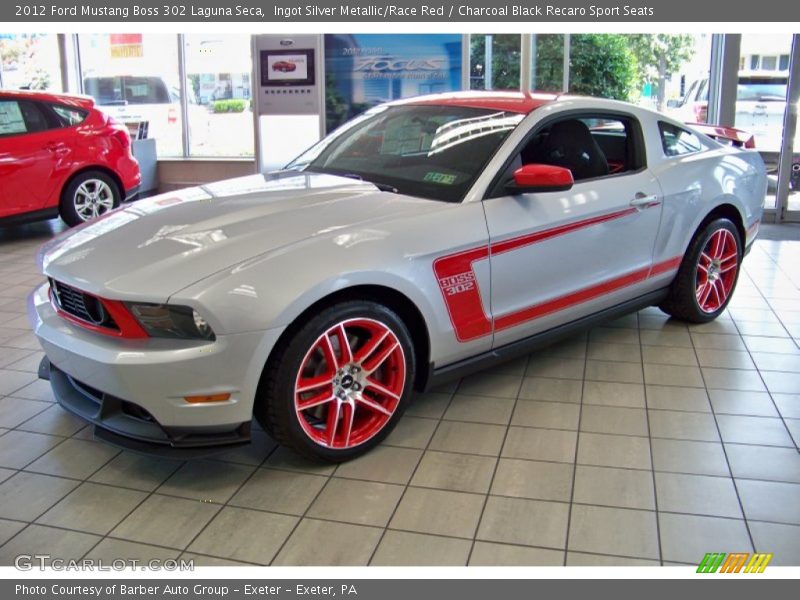 Front 3/4 View of 2012 Mustang Boss 302 Laguna Seca