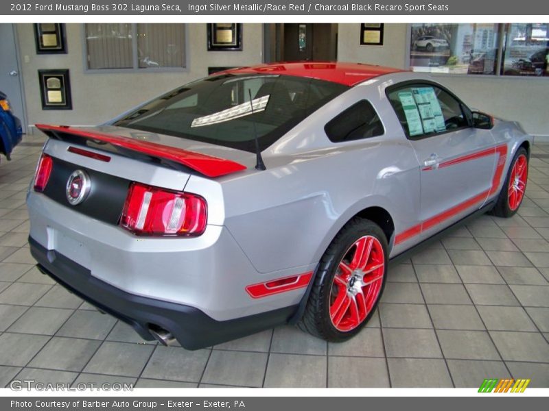  2012 Mustang Boss 302 Laguna Seca Ingot Silver Metallic/Race Red