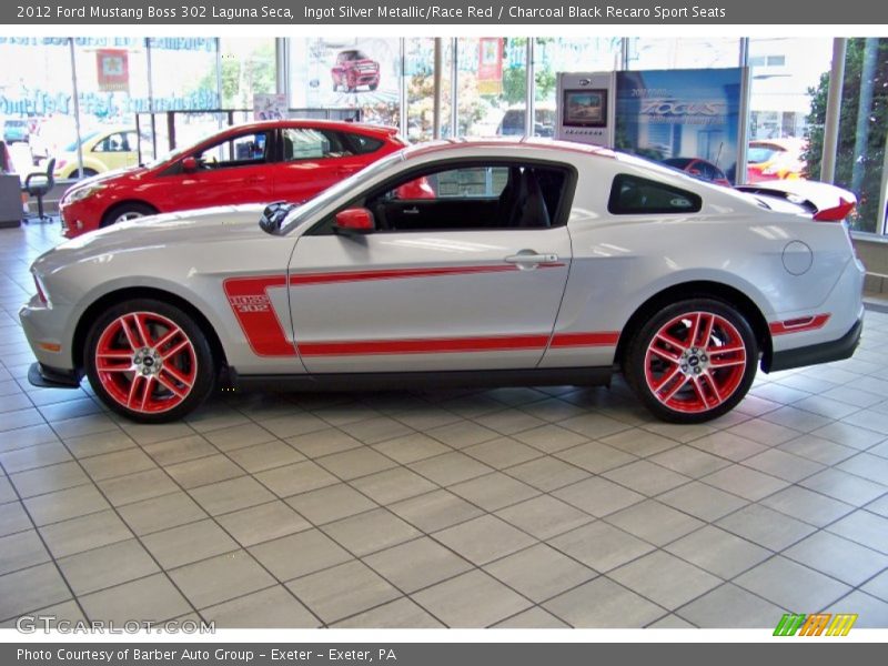  2012 Mustang Boss 302 Laguna Seca Ingot Silver Metallic/Race Red