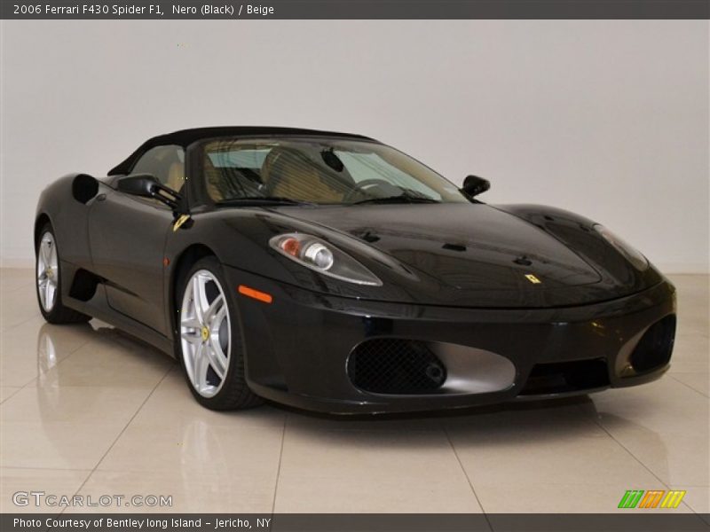 Nero (Black) / Beige 2006 Ferrari F430 Spider F1