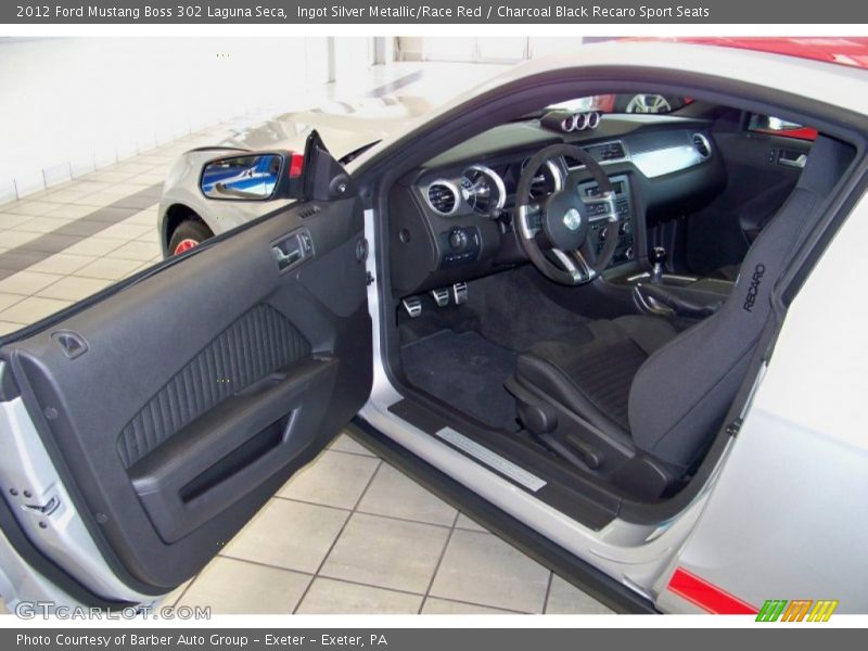 2012 Mustang Boss 302 Laguna Seca Charcoal Black Recaro Sport Seats Interior