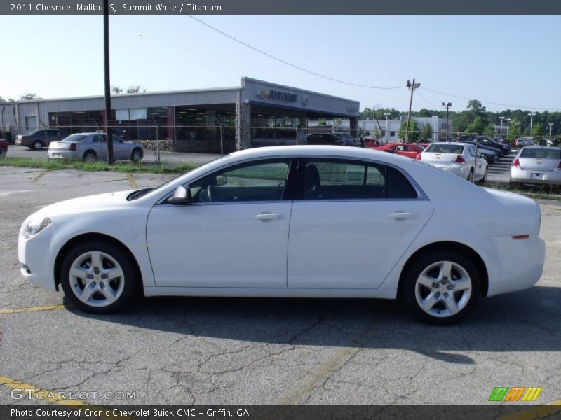 Summit White / Titanium 2011 Chevrolet Malibu LS
