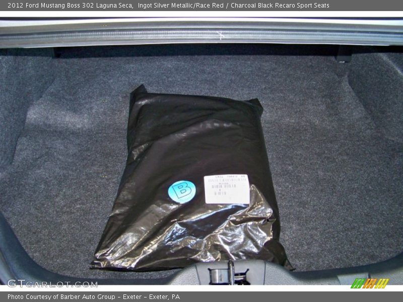  2012 Mustang Boss 302 Laguna Seca Trunk