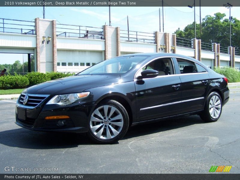 Deep Black Metallic / Cornsilk Beige Two Tone 2010 Volkswagen CC Sport