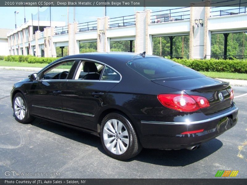 Deep Black Metallic / Cornsilk Beige Two Tone 2010 Volkswagen CC Sport