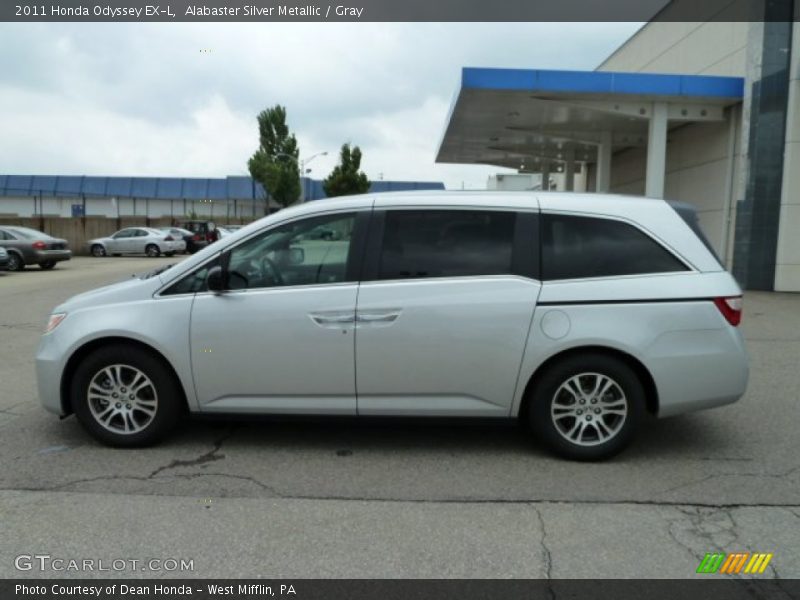Alabaster Silver Metallic / Gray 2011 Honda Odyssey EX-L