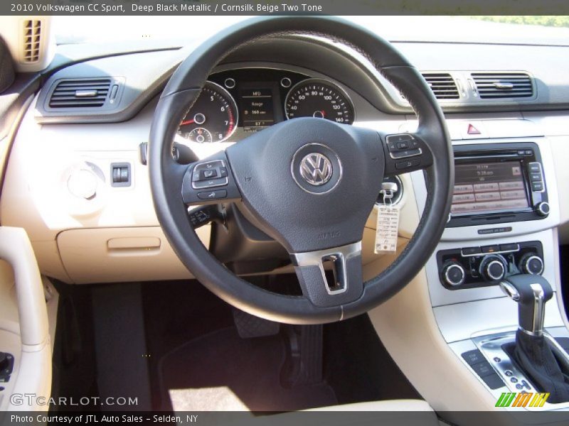 Deep Black Metallic / Cornsilk Beige Two Tone 2010 Volkswagen CC Sport