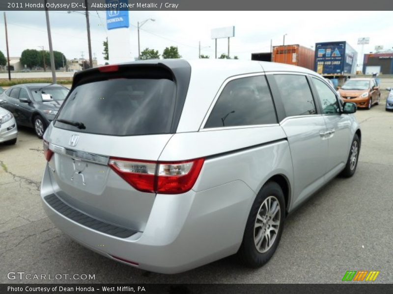 Alabaster Silver Metallic / Gray 2011 Honda Odyssey EX-L