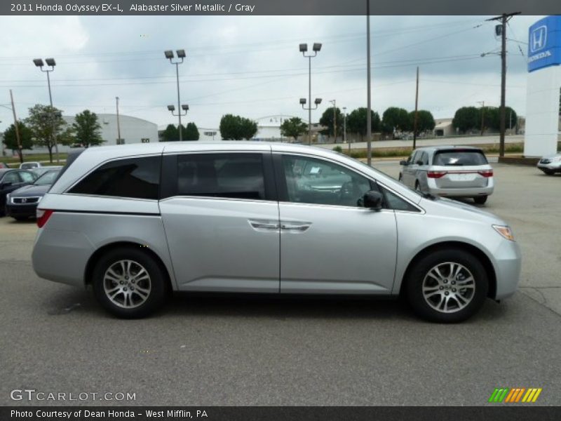 Alabaster Silver Metallic / Gray 2011 Honda Odyssey EX-L