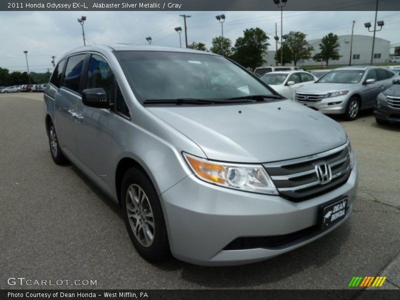 Alabaster Silver Metallic / Gray 2011 Honda Odyssey EX-L