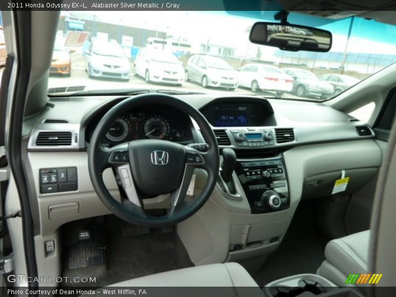 Alabaster Silver Metallic / Gray 2011 Honda Odyssey EX-L