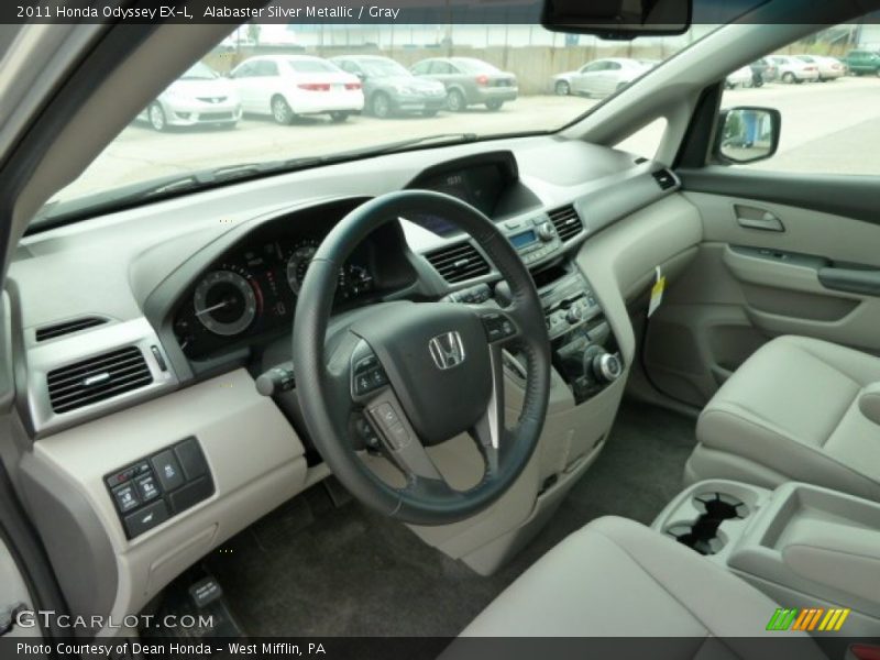 Alabaster Silver Metallic / Gray 2011 Honda Odyssey EX-L