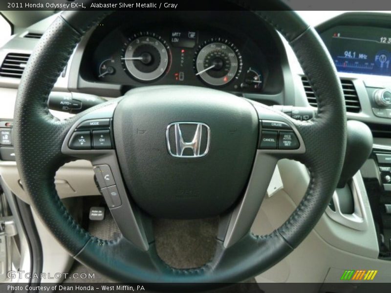 Alabaster Silver Metallic / Gray 2011 Honda Odyssey EX-L