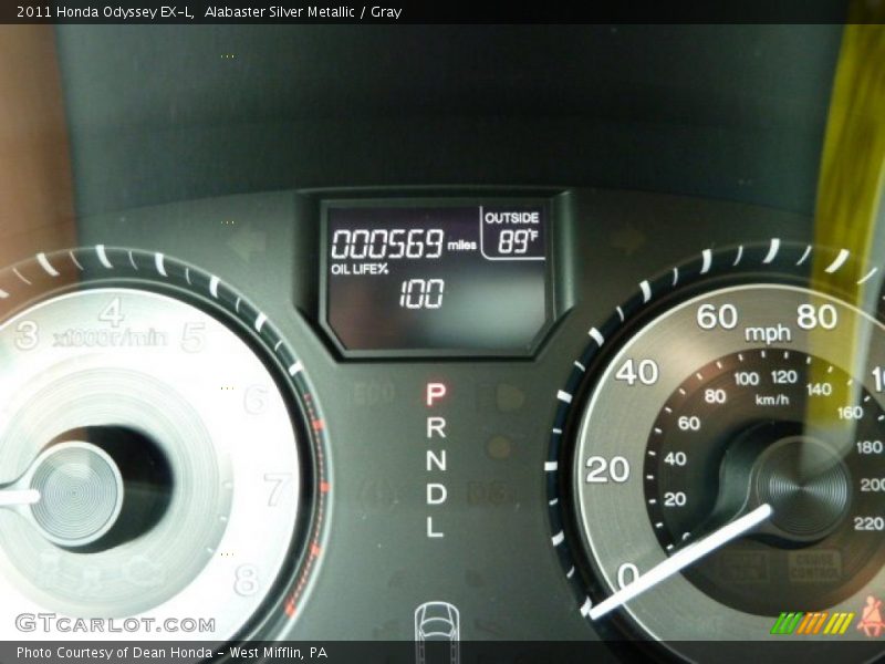 Alabaster Silver Metallic / Gray 2011 Honda Odyssey EX-L