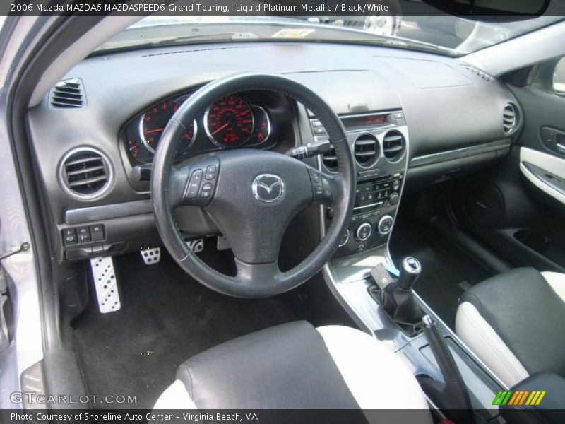 Liquid Platinum Metallic / Black/White 2006 Mazda MAZDA6 MAZDASPEED6 Grand Touring