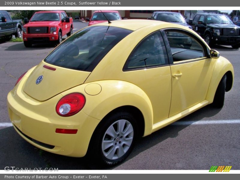 Sunflower Yellow / Black 2009 Volkswagen New Beetle 2.5 Coupe