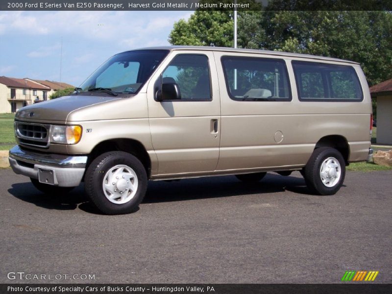  2000 E Series Van E250 Passenger Harvest Gold Metallic