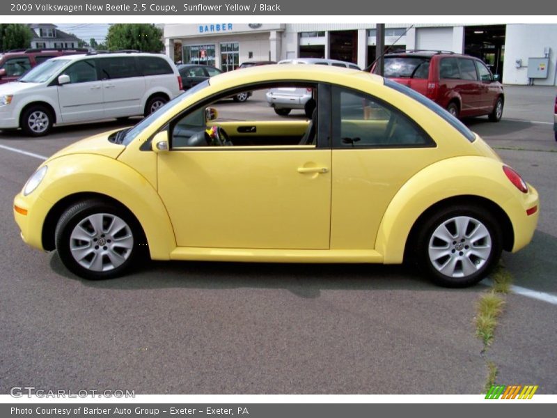 Sunflower Yellow / Black 2009 Volkswagen New Beetle 2.5 Coupe