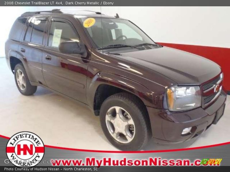 Dark Cherry Metallic / Ebony 2008 Chevrolet TrailBlazer LT 4x4
