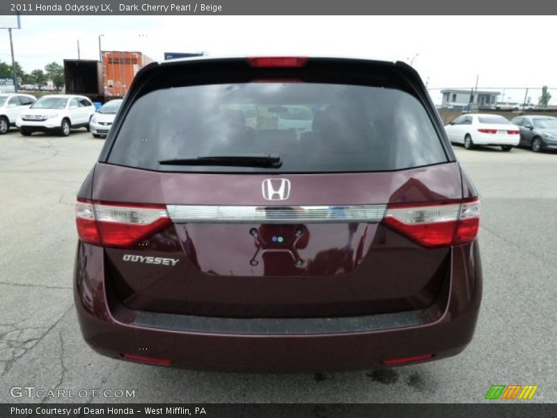 Dark Cherry Pearl / Beige 2011 Honda Odyssey LX