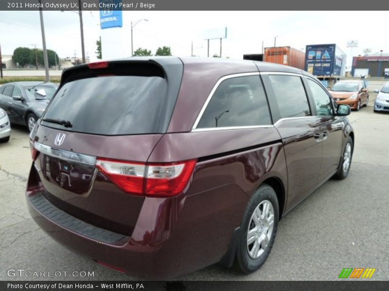 Dark Cherry Pearl / Beige 2011 Honda Odyssey LX