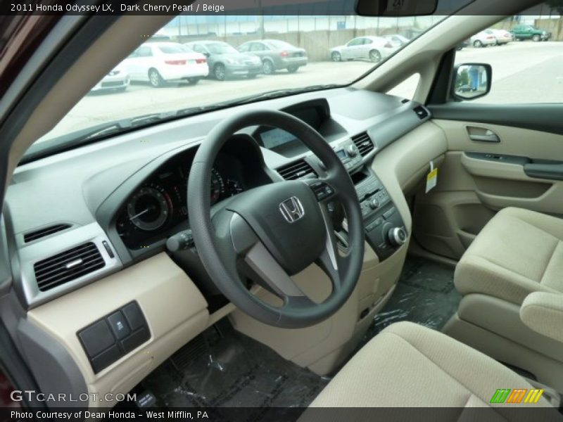  2011 Odyssey LX Beige Interior