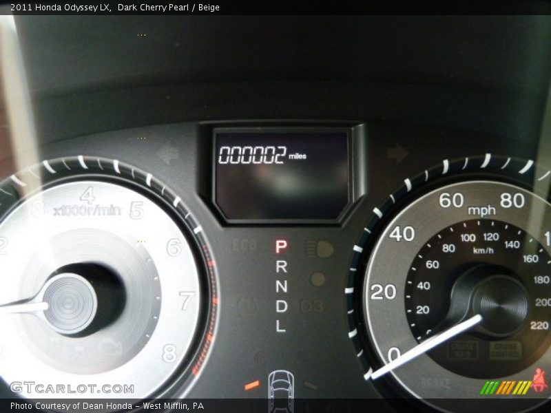 Dark Cherry Pearl / Beige 2011 Honda Odyssey LX